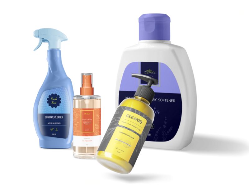 Poly Labels for Household Products
