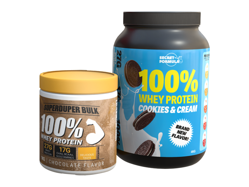 Paper Labels for Supplement Bottles and Jars