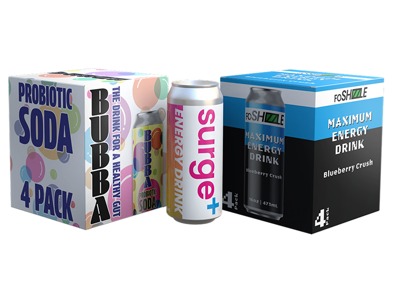 Beverage Cases for Health Foods and Energy Drinks